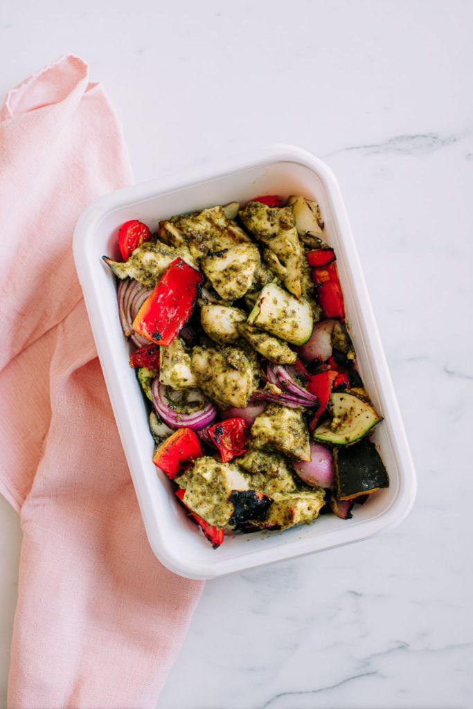 Zesty Pesto Chicken & Roasted Veggie Boxes