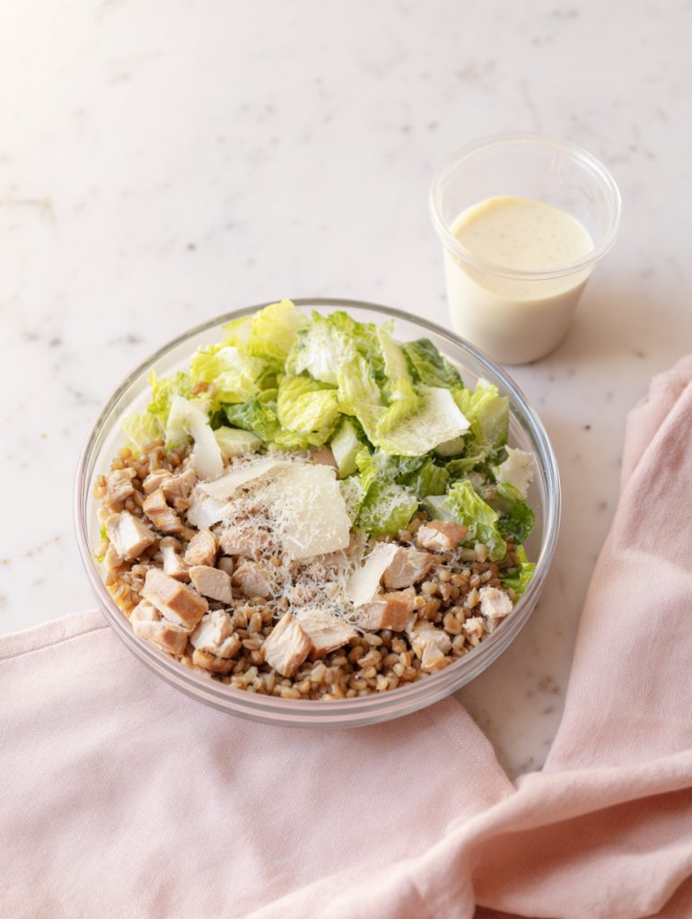 Chicken Caesar Farro Lunch Bowls
