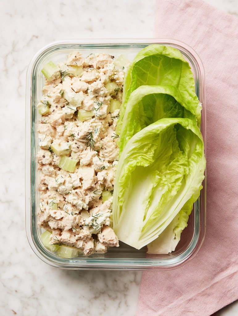 Cottage Cheese Chicken Salad Lettuce Wrap Boxes