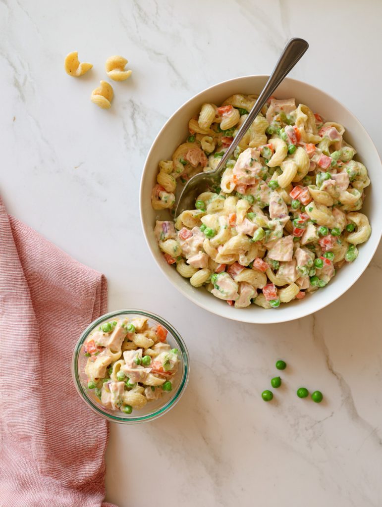 Cottage Cheese Ranch Chicken Pasta Salad