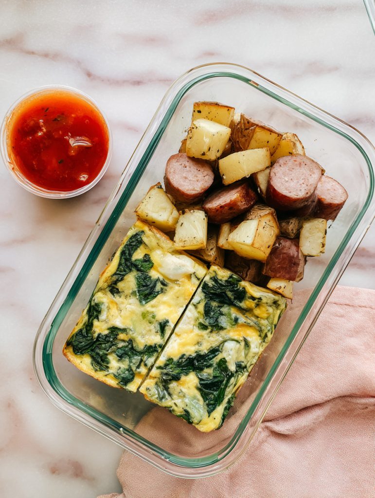 Egg White, Turkey Sausage & Roasted Potato Lunch Boxes