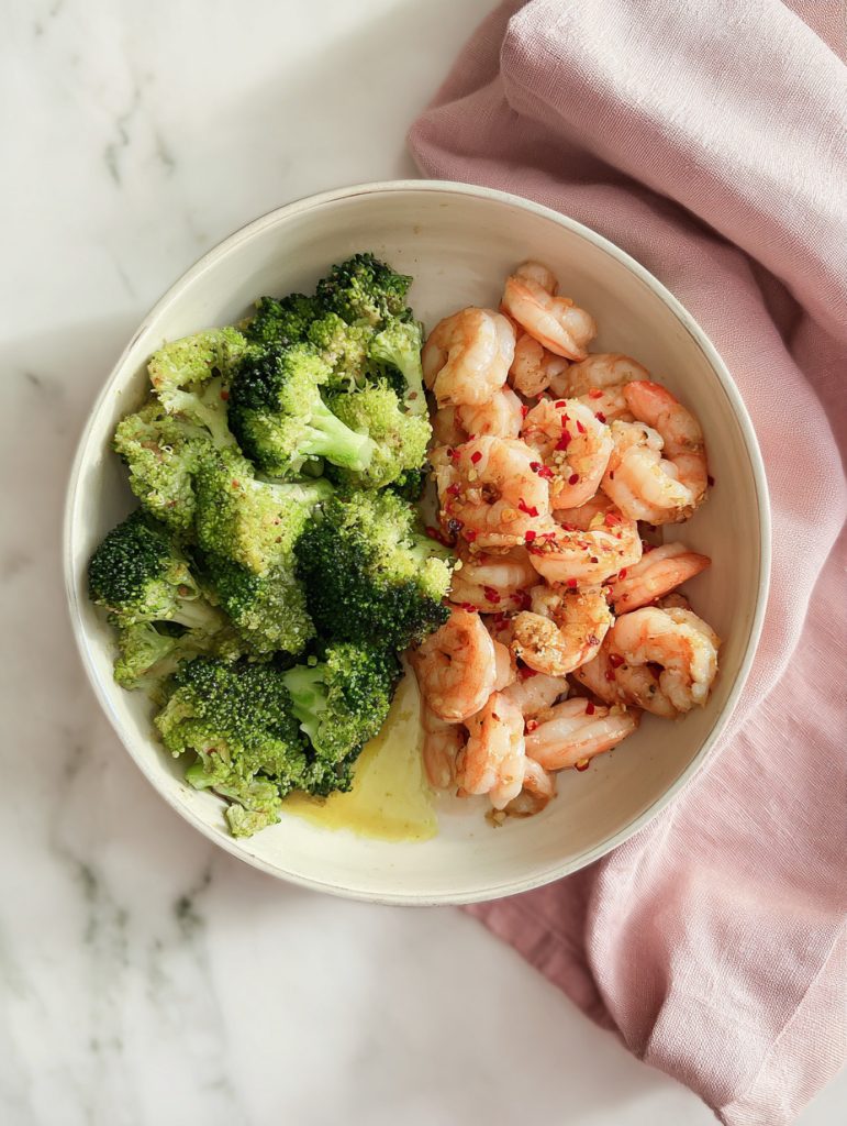 Garlic Butter Shrimp and Broccoli Meal Prep