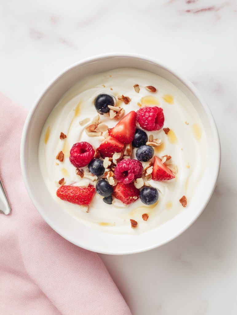 Greek Yogurt Berry Protein Crunch Bowls