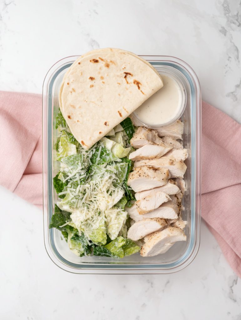 High-Protein Chicken Caesar Wrap Boxes (Light)