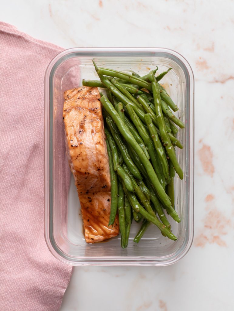 Honey Mustard Salmon + Green Beans
