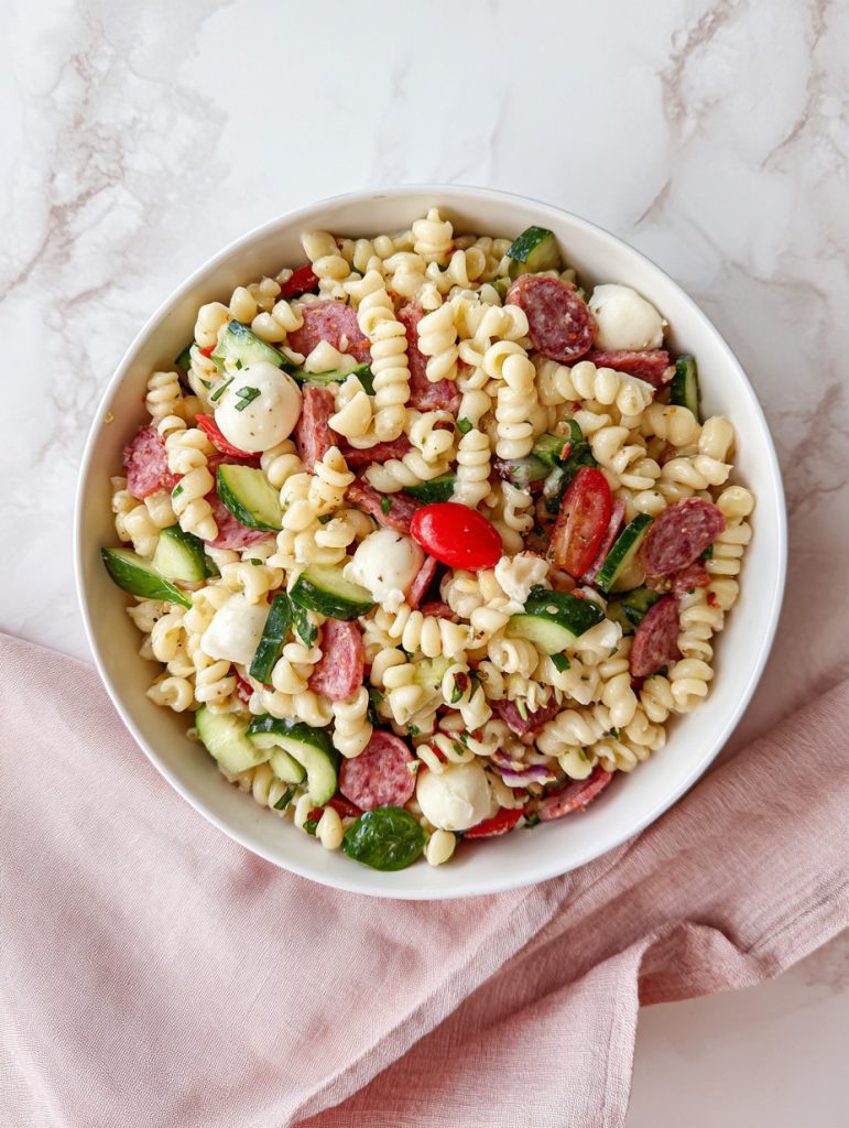 Italian Antipasto Protein Pasta Salad