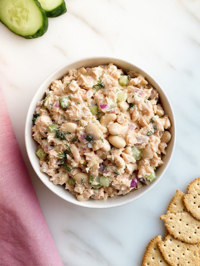Tuna White Bean Lemon Dill Salad