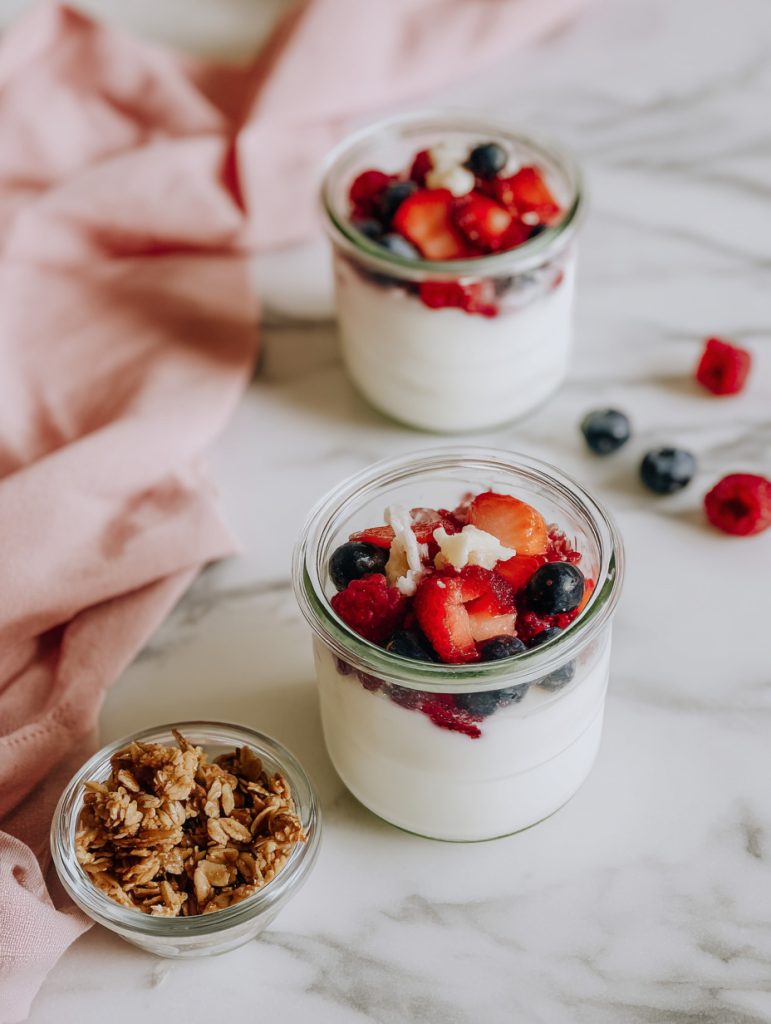 Yogurt Berry Parfait Jars