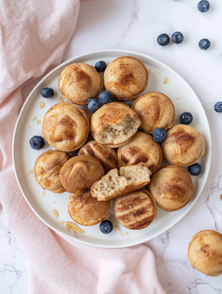 Blender Cottage Cheese Mini Pancakes