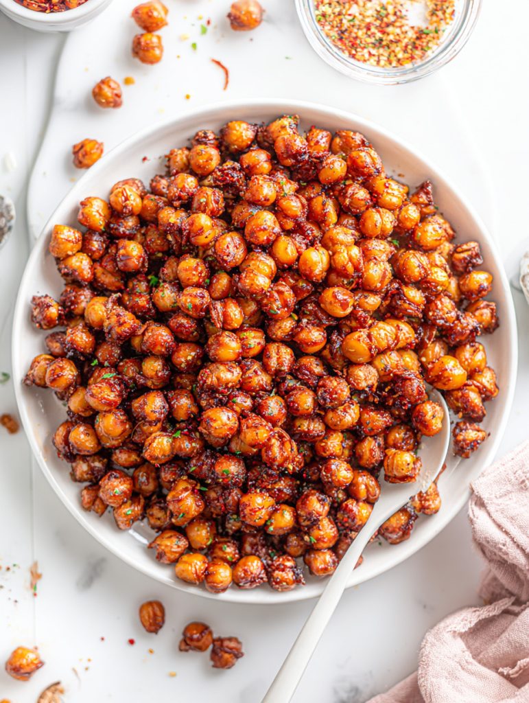 Crispy Oven Baked Ranch Chickpeas