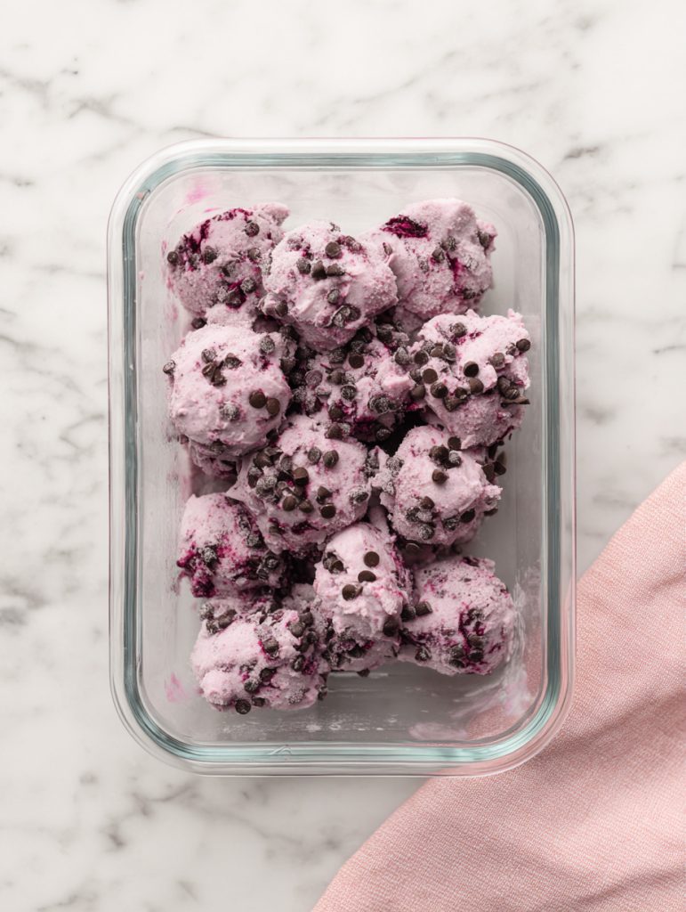 Frozen Yogurt Berry Clusters