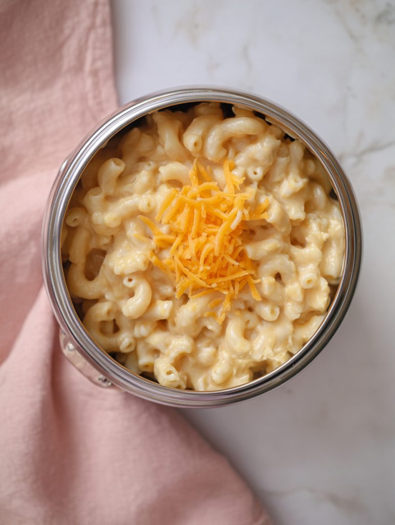 Thermos Mac and Cheese With Hidden Veg Sauce
