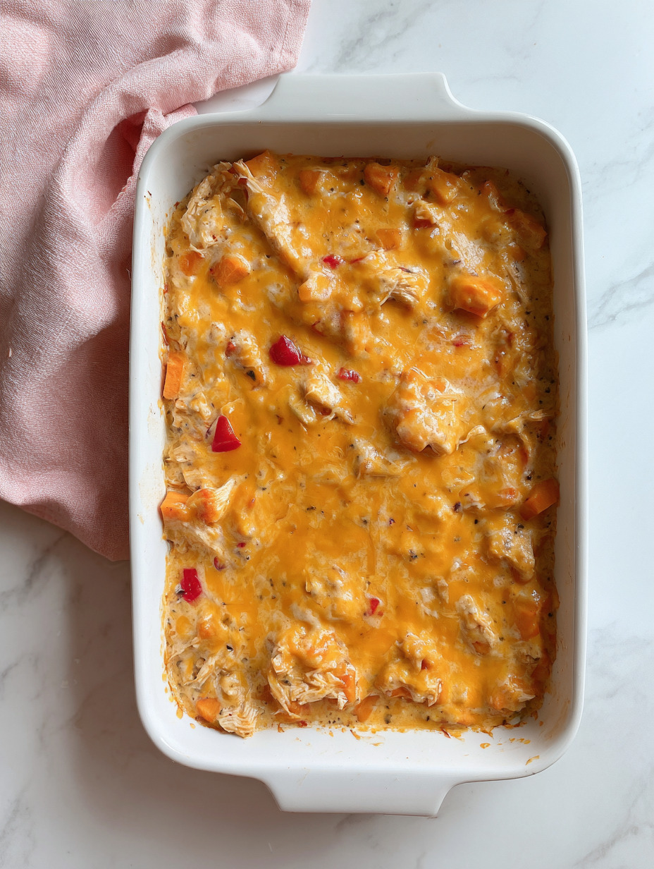 BBQ Ranch Chicken & Sweet Potato Bake