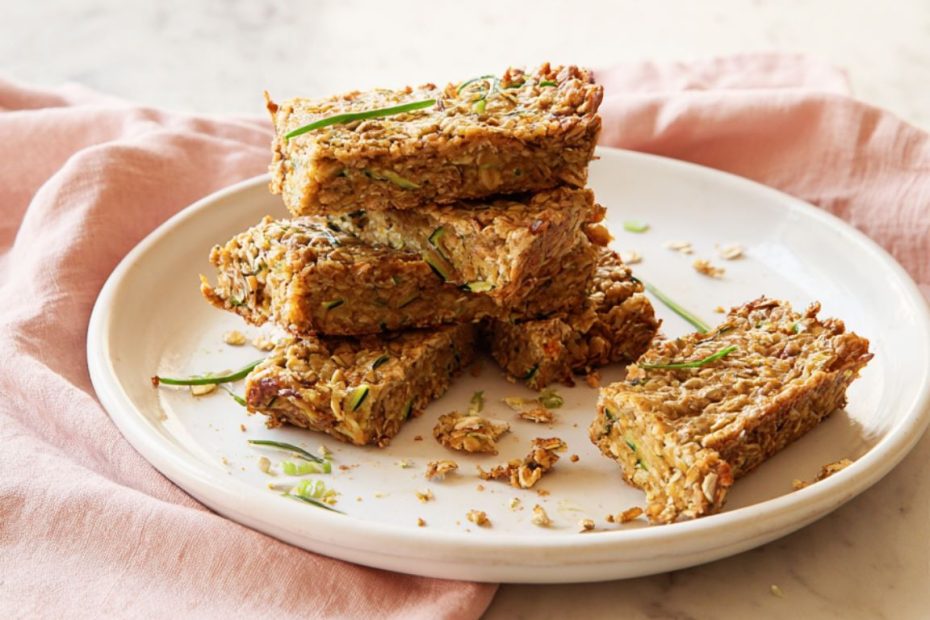 Savory Oatmeal Breakfast Bars