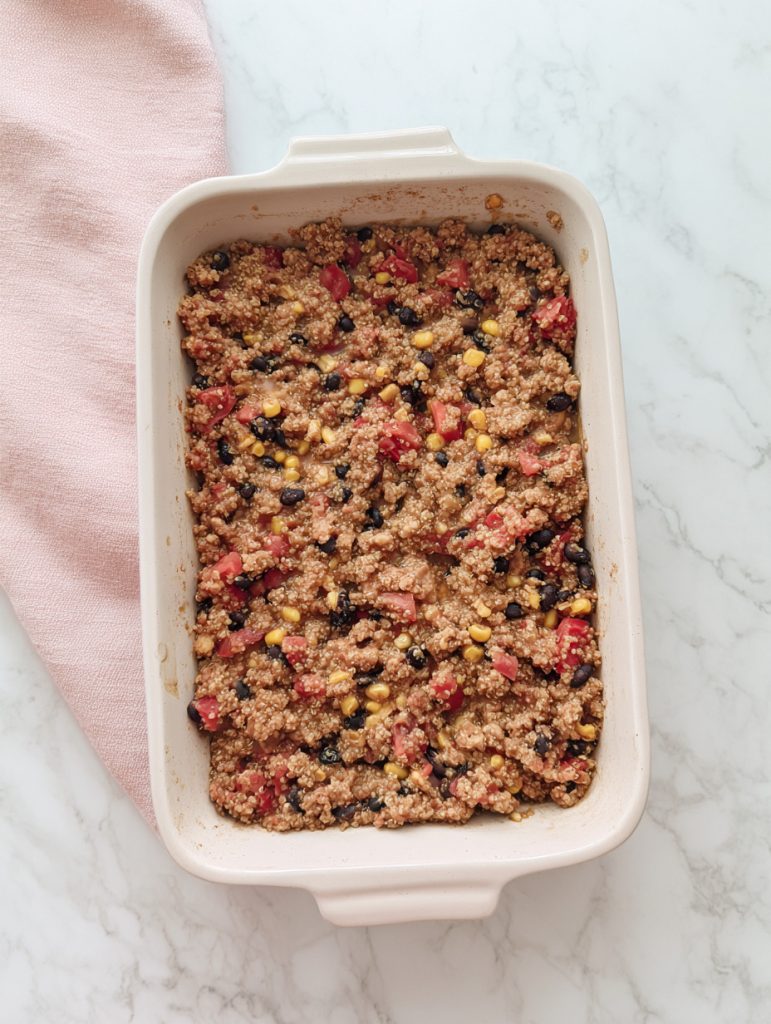 Turkey Taco Quinoa Family Bake