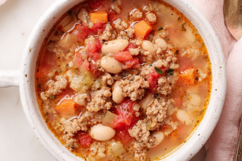 Tuscan White Bean and Sausage Freezer Soup
