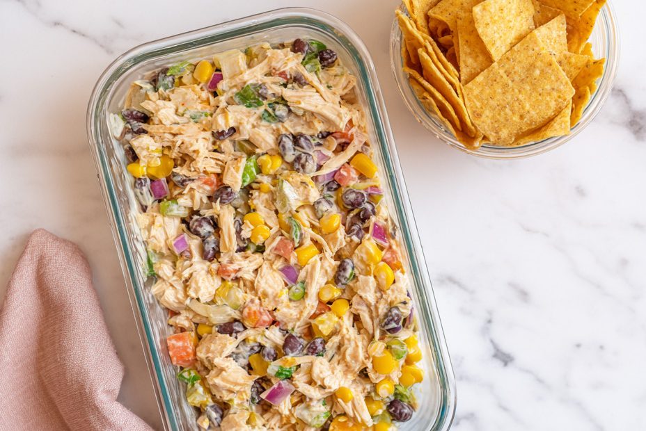 Southwest Chicken Corn Salad + Tortilla Strip Pack